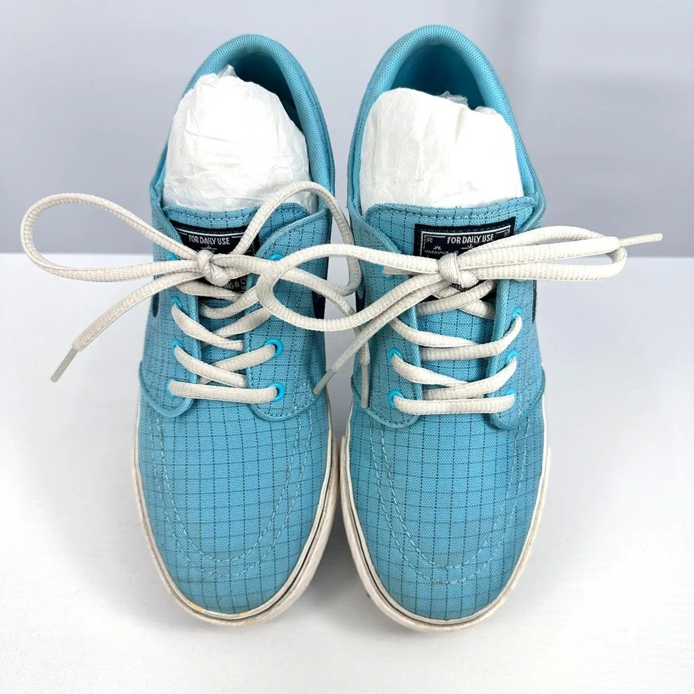 Nike SB Stefan Janoski Blue‎ Ripstop Canvas Skate Shoes Youth 5Y Womens 6.5
